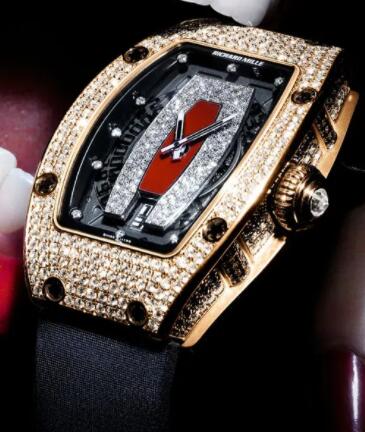Replica Richard Mille RM 007 Red Gold full set half set dial diamond 506.064.XXXX Watch